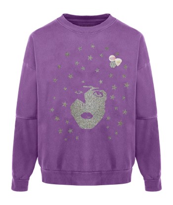 Sweatshirt roller purple "SINGER" d'Europe débarque