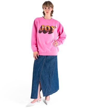 Sweatshirt roller fuschia "JOY FW24" chez Cornerstreet bien 