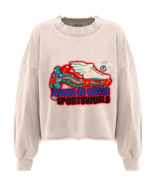 Sweatshirt crop porter whisper "HEAVEN" vente chaude votre 