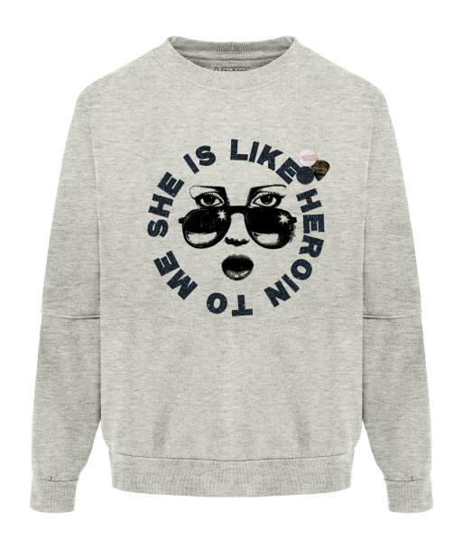 Sweatshirt roller elephant "HEROIN" le des métaux précieux