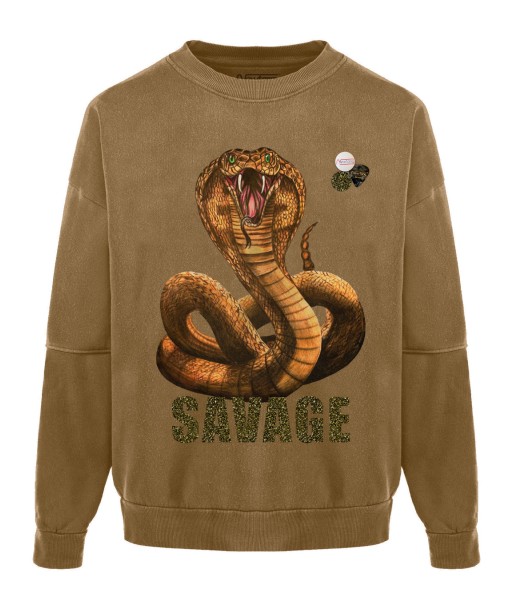 Sweatshirt roller havane "SAVAGE" Profitez des Offres !