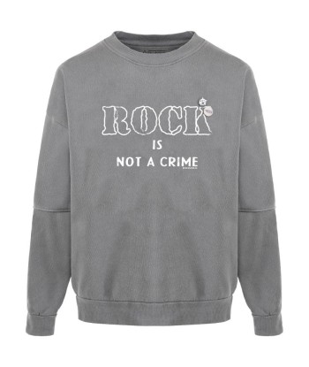 Roller gray “CRIME” sweatshirt Véritable concentré