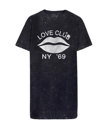 Robe janis black acid "LOVE CLUB" de pas cher