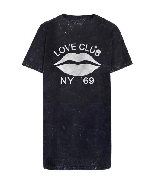 Robe janis black acid "LOVE CLUB" de pas cher