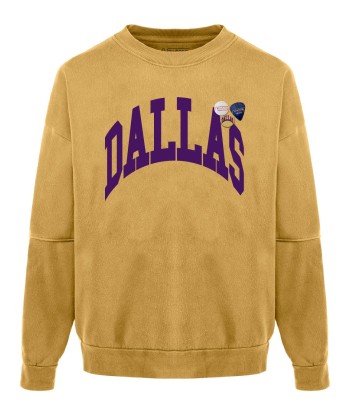 Sweatshirt roller mustard dallas "CITY" à prix réduit toute l'année