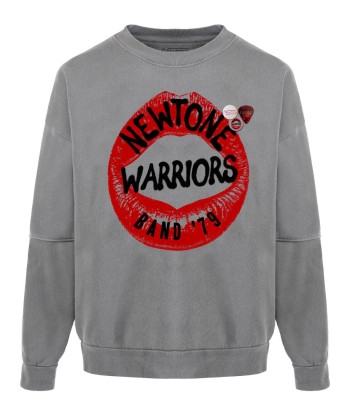 Sweatshirt roller grey "WARRIORS" Amélioration de cerveau avec