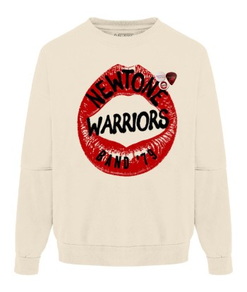 Sweatshirt roller natural "WARRIORS" pas cheres