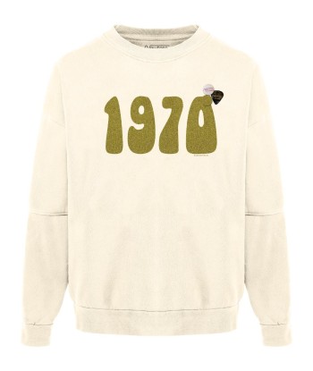 Sweatshirt roller natural "1970 SS22" le des métaux précieux