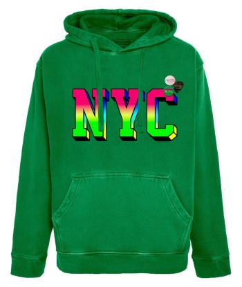 Hoodie jagger grass "NYC" solde