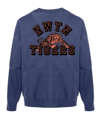 Sweatshirt roller denim "WILD" solde