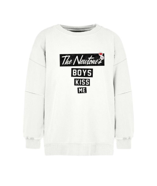 Sweatshirt roller off white "KISS ME" les muscles