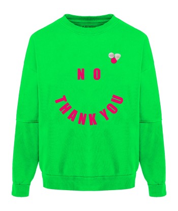 Sweatshirt roller neon green "NO" Comparez plus de prix