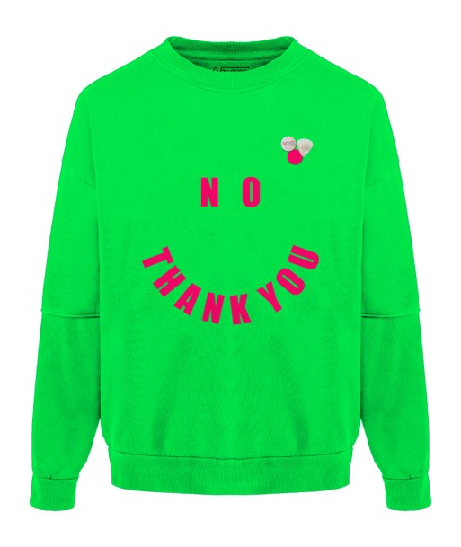 Sweatshirt roller neon green "NO" Comparez plus de prix