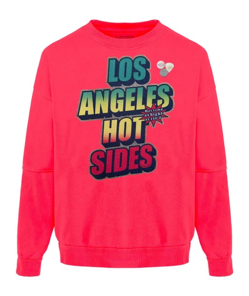 Sweatshirt roller neon pink "SIDES" du meilleur 