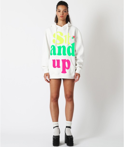 Hoodie jagger dirty white "STAND UP" 50% de réduction en Octobre 2024