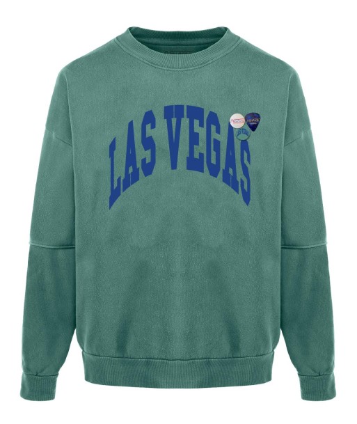 Sweatshirt roller light green las vegas "CITY" prix