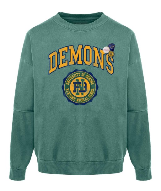 Roller light green sweatshirt “DEMONS” basket pas cher