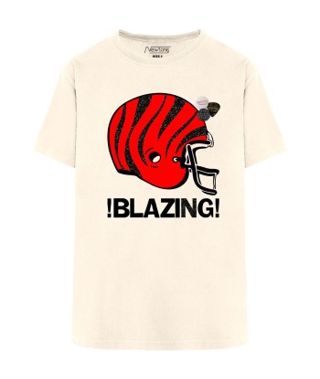 Tee shirt trucker natural "BLAZING" pas cher chine