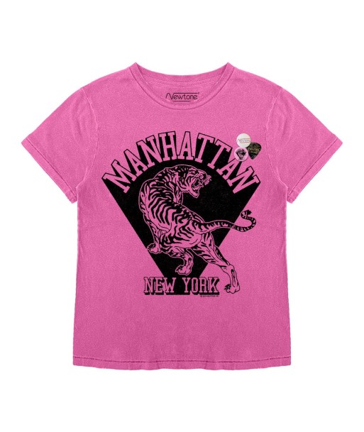 Tee shirt starlight fuschia "MANHATTAN FW23" vous aussi creer 