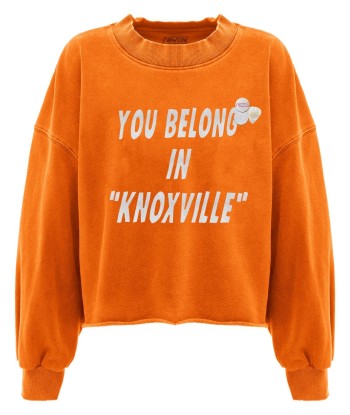 Sweatshirt crop porter burn "KNOXVILLE" Par le système avancé 