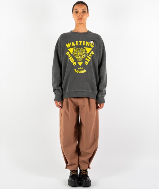 Sweatshirt roller pepper "WAITING" brillant des détails fins