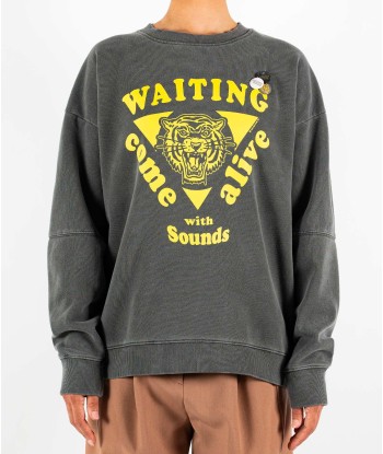 Sweatshirt roller pepper "WAITING" brillant des détails fins