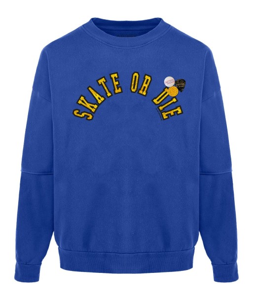 Roller flo blue “DIE” sweatshirt Dans la société mordern