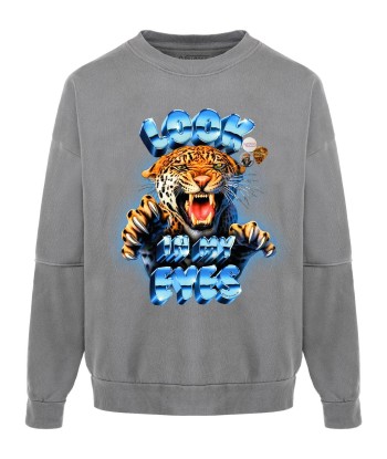 Sweatshirt roller grey "EYES" soldes