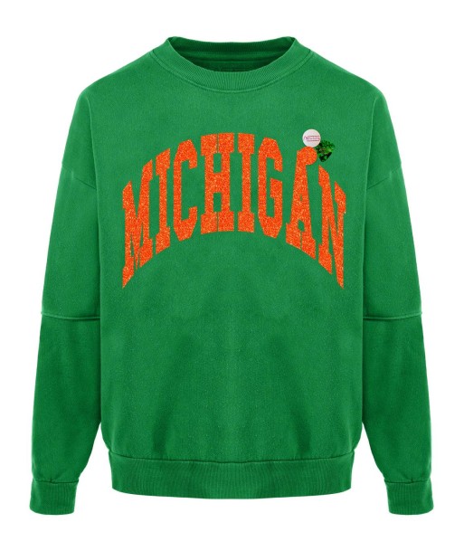 Sweatshirt roller grass michigan "STATE" le concept de la Pate a emporter 