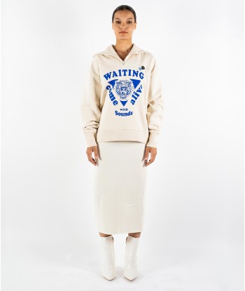 Sweatshirt driver natural "WAITING" plus qu'un jeu 