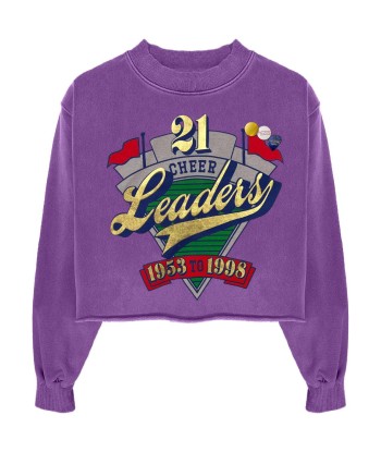 Sweatshirt crop porter purple "LEADERS" 2024