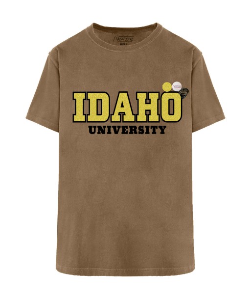 Tee shirt trucker havane "UNIVERSITY" pas chere