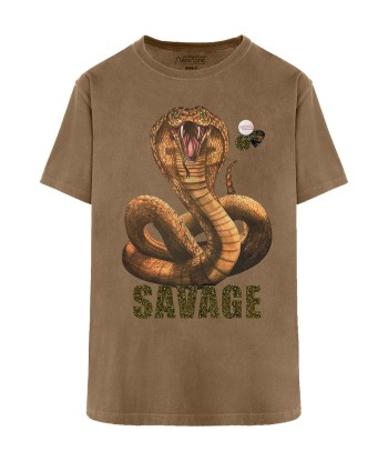 Tee shirt trucker havane "SAVAGE" pas cher