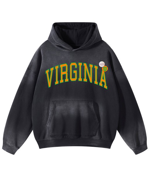 Hoodie skyler vintage black "VIRGINIA" 2023