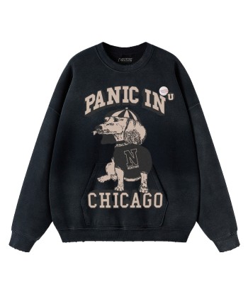 Sweatshirt piper vintage black "CHICAGO" 2024