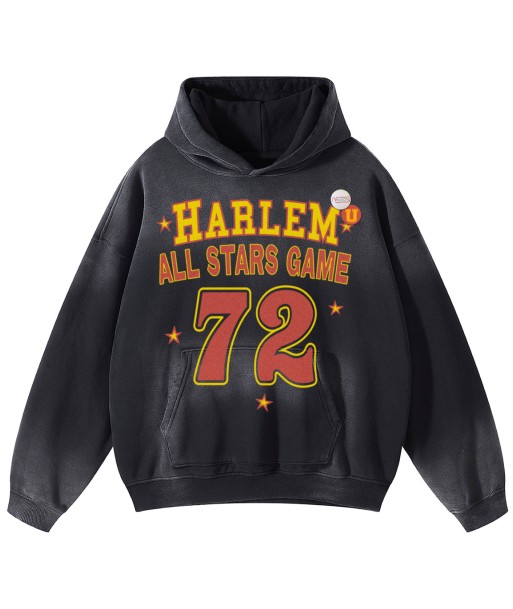 Hoodie skyler vintage black "HARLEM" hantent personnes