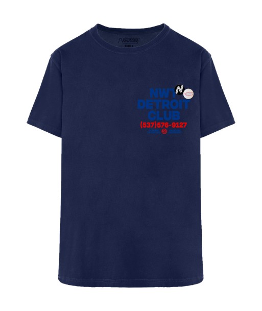 Tee shirt trucker navy "SPORTING" pas cher chine