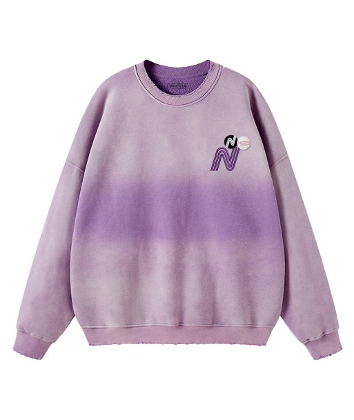 Sweatshirt piper vintage purple "TRADE" la colonne vertébrale