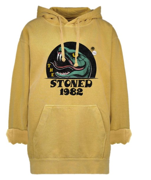 Jagger mustard hoodie "STONED" Venez découvrir notre 