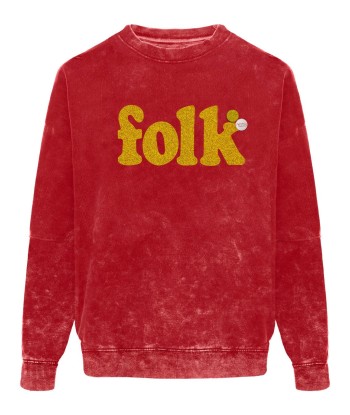 Roller red acid “FOLK” sweatshirt france