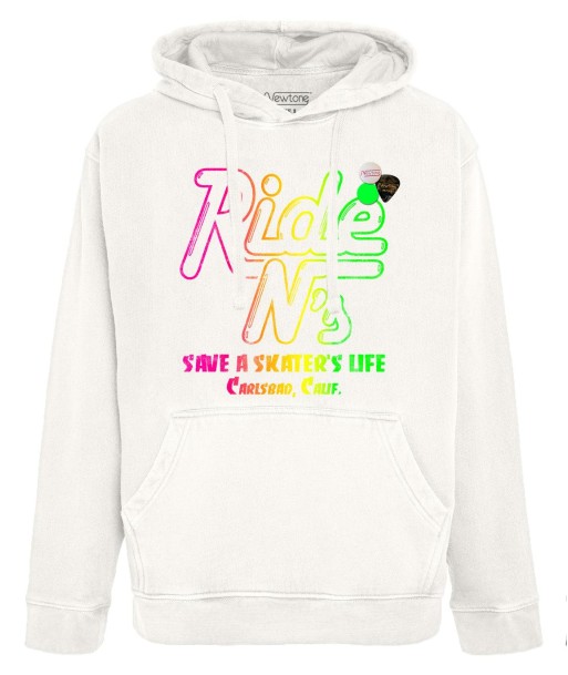 Hoodie jagger dirty white "RIDE" en ligne des produits 