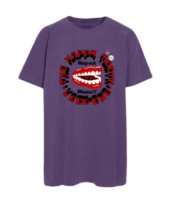 Grape trucker t-shirt "TEETH" outlet