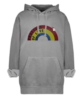 Hoodie jagger gray "LOVE" À commander