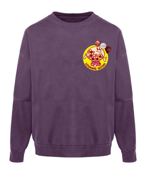 “CANDY” roller grape sweatshirt solde