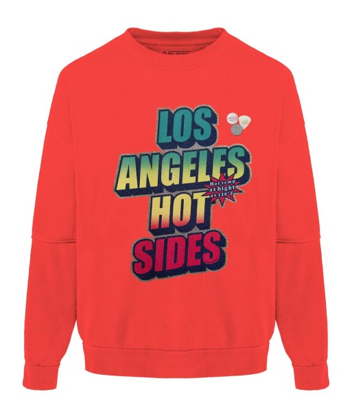 Neon orange rollerblading sweatshirt “SIDES” de technologie