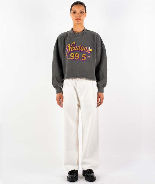 Pepper cropped sweatshirt "RADIO" Par le système avancé 