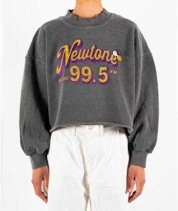 Pepper cropped sweatshirt "RADIO" Par le système avancé 