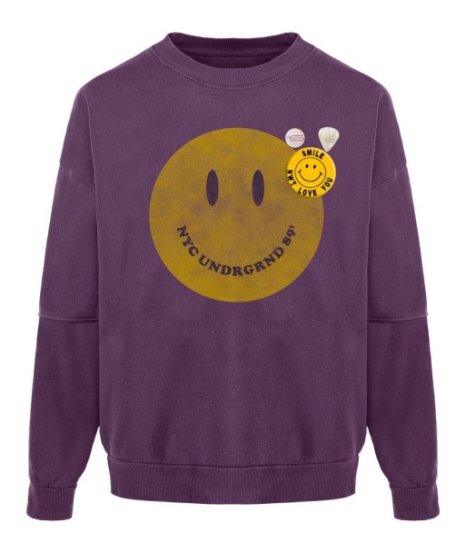 “SMILEY” roller grape sweatshirt en ligne des produits 