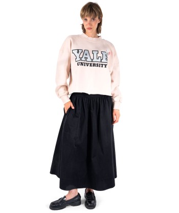 Sweatshirt crop porter whisper "UNIVERSITY" soldes